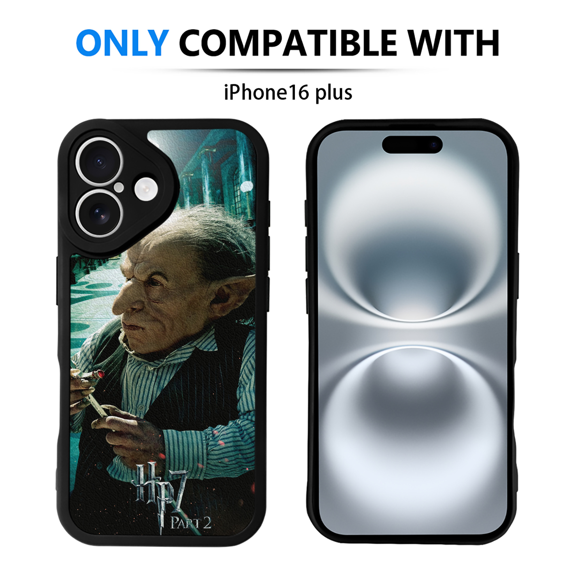 （画像用） Harry Potter ハリー・ポッターシリーズ 【iPhone 16シリーズ対応】シリコンスマホケース（レザー調） 材質：シリコン